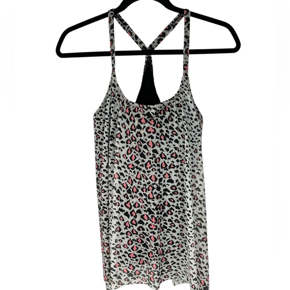 Coco Reef Women's Tankini Leopard Print Summer Vacation Swim Top Size 34DD - Picture 1 of 3